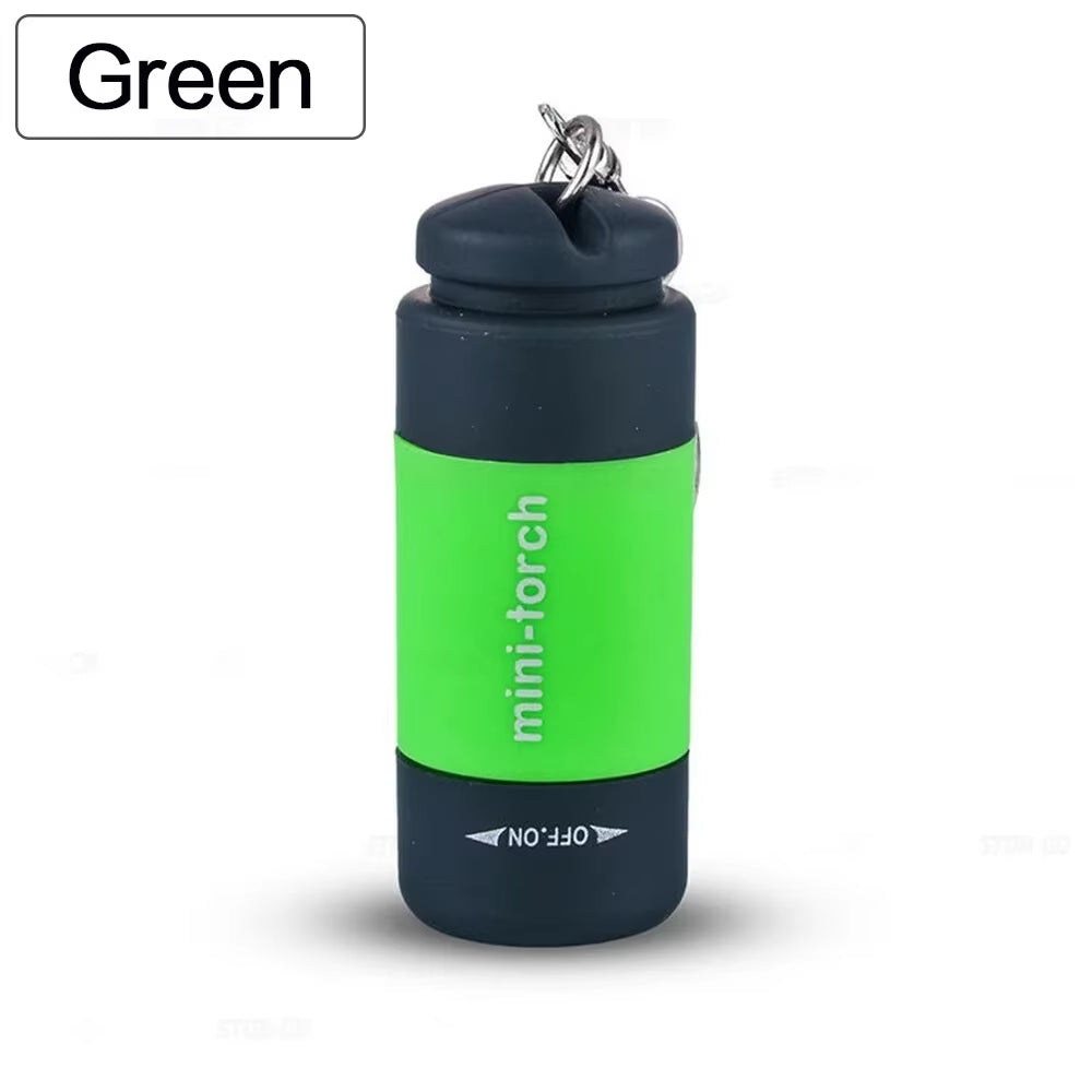 1PC Mini Keychain Flashlight USB Charging LED Light Stonego Flashlight Waterproof Keychain Light