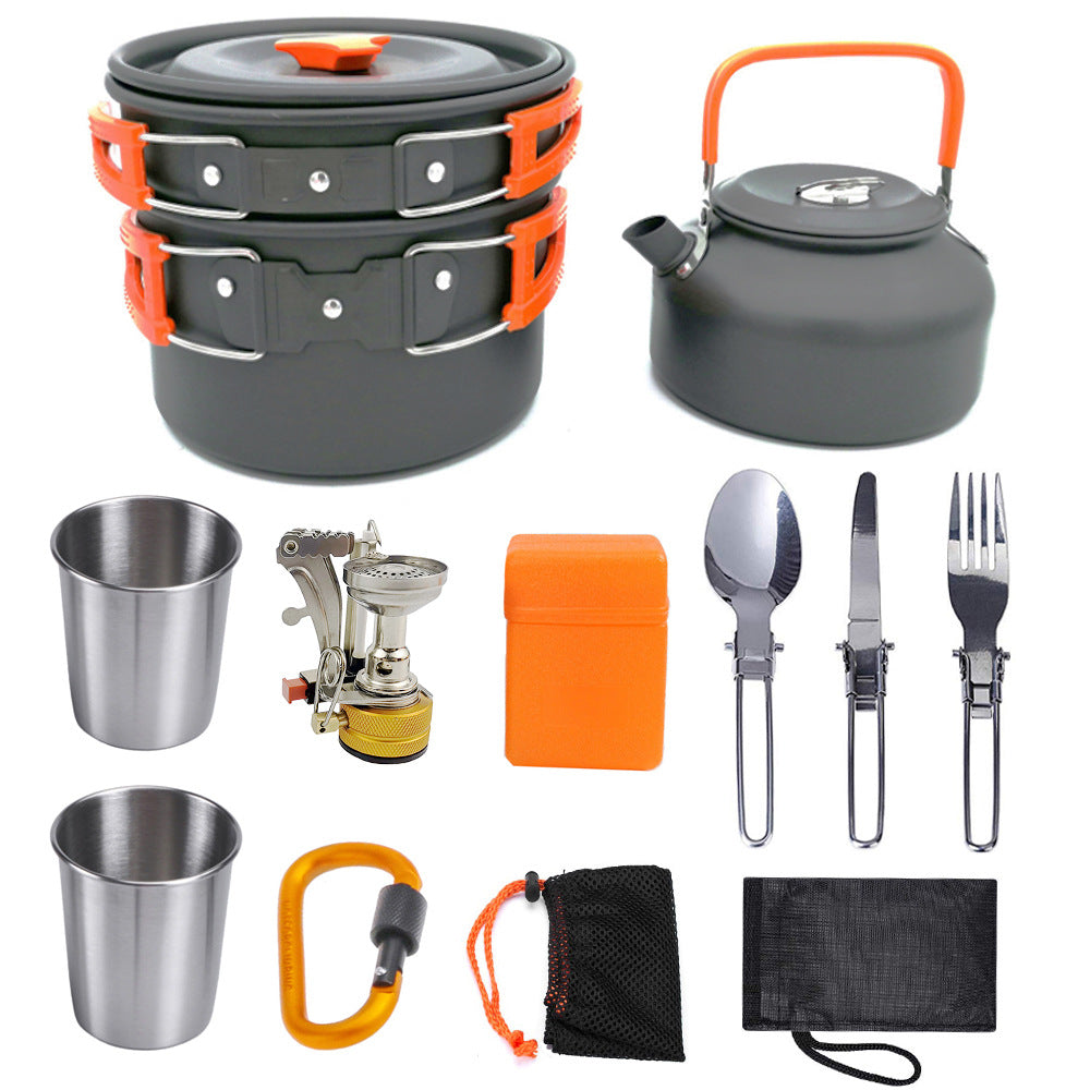 Portable Camping Cookware Kit – Lightweight Aluminum Outdoor Cooking Set