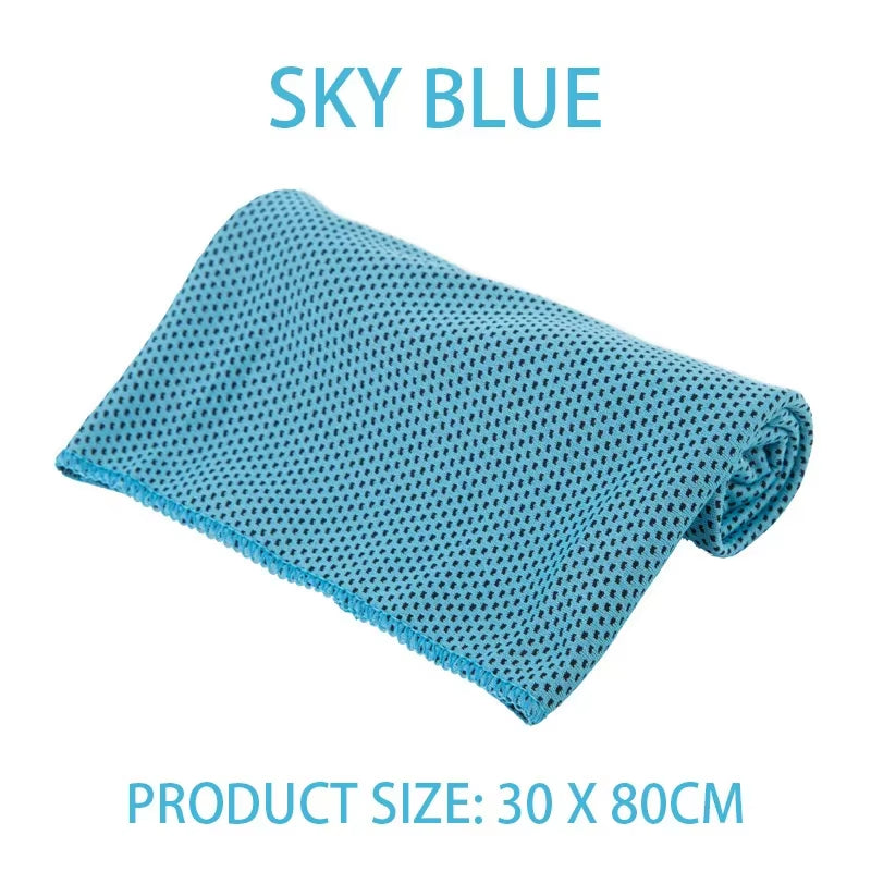 Outdoor Microfiber Quick Dry Sports Cooling Ice Towel Cold Sports Towel Fitness Cool Towel Camping