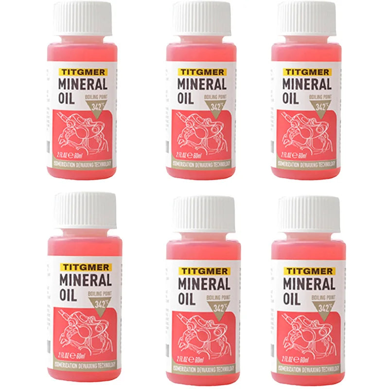 High Performance Bike Brake Mineral Oil - 60Ml/2Oz - Ideal for Shimano and Tektro Hydraulic Brake Systems