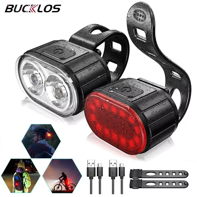 Bike Lighting Front and Rear Lights Bicycle Lamp Led Cycling Light Bike Flashlight for Bicycle Front Taillight Lantern