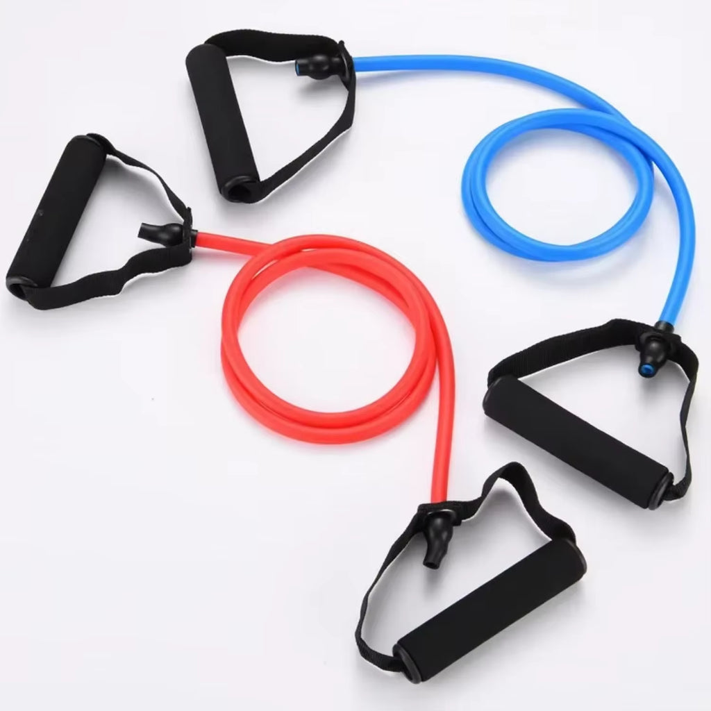 Resistance Band with Handles Yoga Drawstring Elastic Fitness Workout Tube Band Workout Strength Training