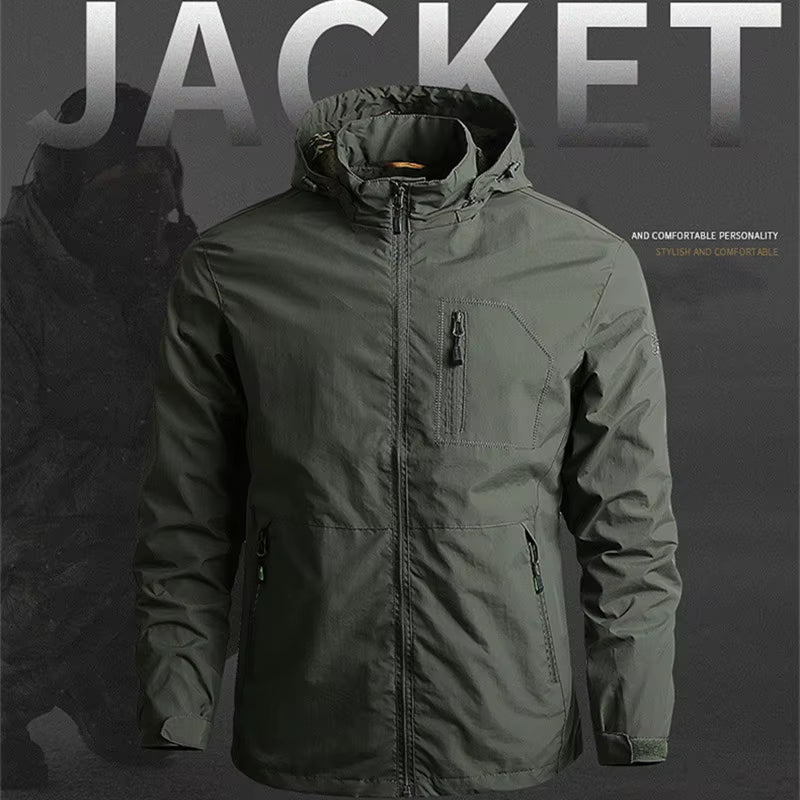 Camping Hiking Jacket Men Spring Autumn Outdoor Sports Breathable Coats Climbing Trekking Windbreaker Travel Waterproof Jacket