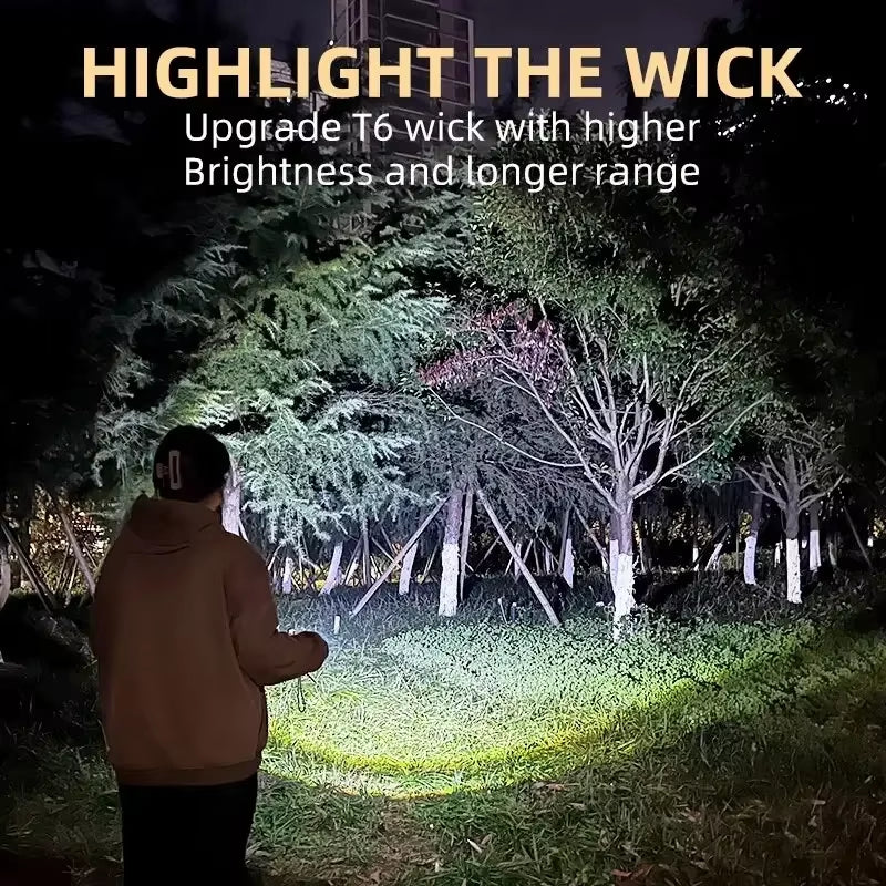 New Ultra Powerful Flashlight 3 Core LED Mini Tactical Flashlight Rechargeable High Power LED Torch Metal Pen Clip Hand Lamp