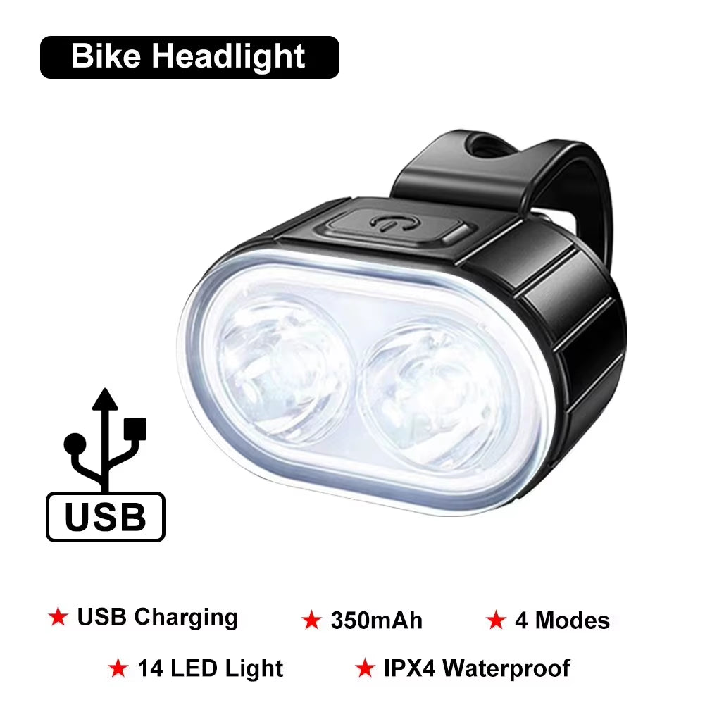 Bike Lighting Front and Rear Lights Bicycle Lamp Led Cycling Light Bike Flashlight for Bicycle Front Taillight Lantern