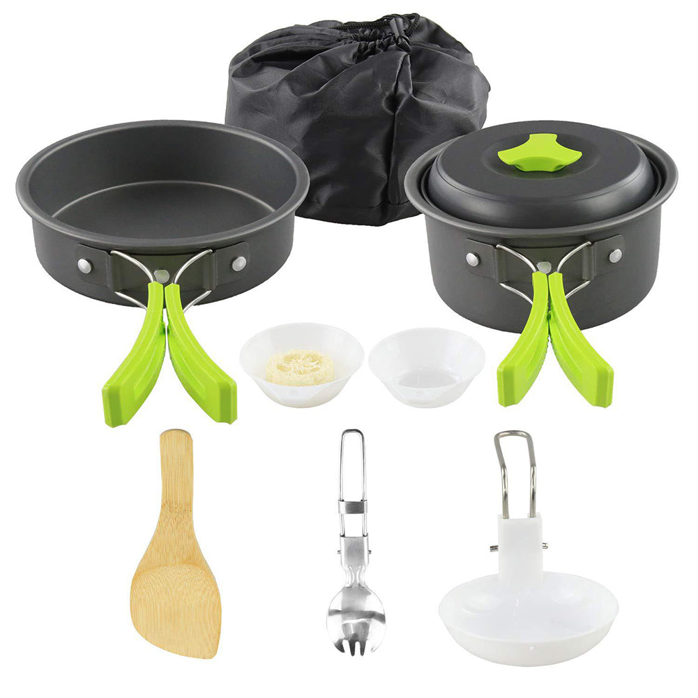 Portable Camping Cookware Kit – Lightweight Aluminum Outdoor Cooking Set