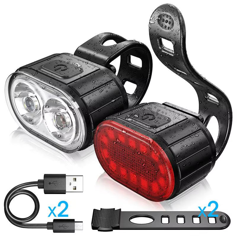 Bike Lighting Front and Rear Lights Bicycle Lamp Led Cycling Light Bike Flashlight for Bicycle Front Taillight Lantern