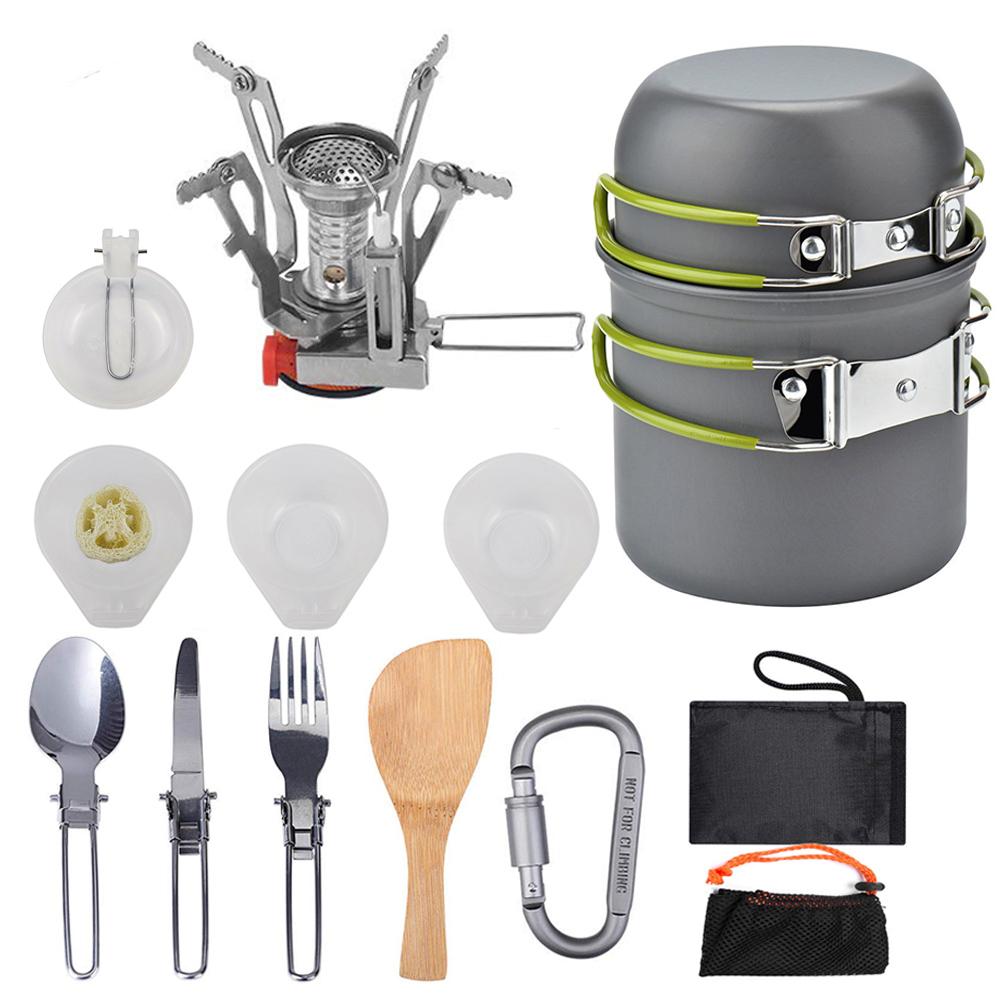 Portable Camping Cookware Kit – Lightweight Aluminum Outdoor Cooking Set